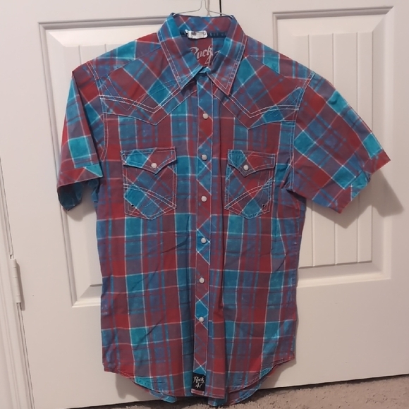 Wrangler Other - Vintage Mens Short Sleeve Button Up